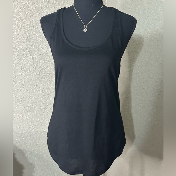 OCEAN DRIVE Black and Tan Accent Tank Top - Picture 2 of 4